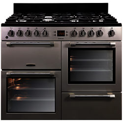 Leisure CK100F232 Cookmaster Dual Fuel Range Cooker Silver
